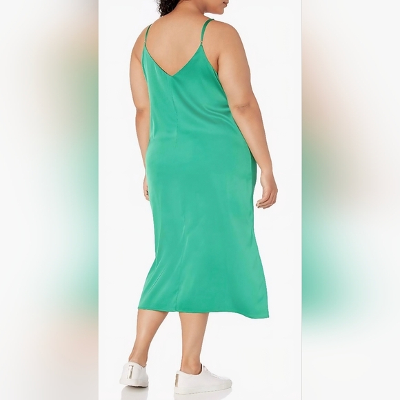 The Drop Women's Ana Silky V-Neck Midi Slip Dress #840 - Picture 13 of 13